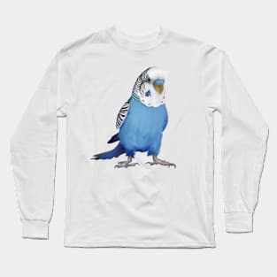 Australian Budgie/Blue/Parakeet/Budgerigar/Bird Long Sleeve T-Shirt